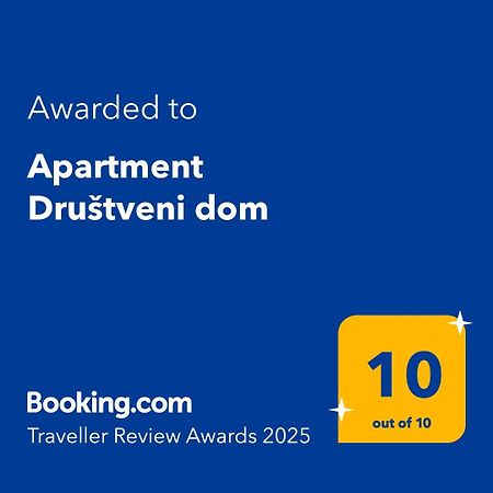 Apartment Drustveni Dom Sarajewo Zewnętrze zdjęcie